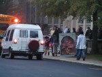 Outside of William Penn High School in Lansdowne, Pennsylvania.