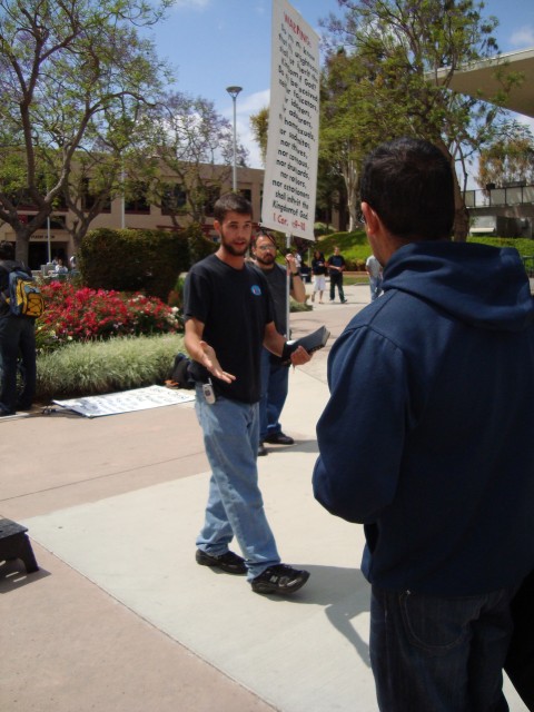 Caleb Green preaches and teaches. -California State University at Fullerton. 