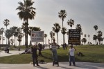 Michael preaching on Santa Monica pier