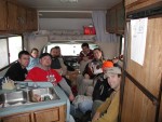 The evangelism team on the way to Salem to preach the Gospel, lift up the name of the Lord in song.