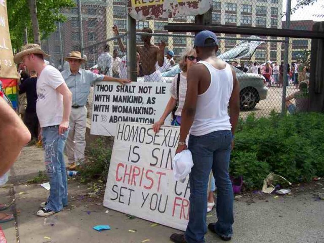 Linda Beckman witnesses to a homosexual man.