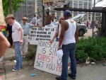 Linda Beckman witnesses to a homosexual man.