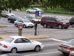 DAY 1 - Traffic on City Ave. see 'One Way' sign