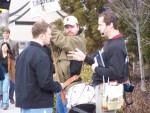 Mark Diener speaks to another atheist.