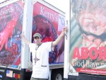 Exposing the reality of abortion at the 2004 Democratic National Convention in Boston, Massachusetts.