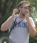 Michael Marcavage preaching in New England.