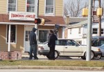 Jim witnessing to passerby