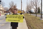 Nathan outside the high school