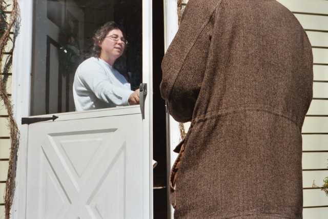 Ryan going door-to-door