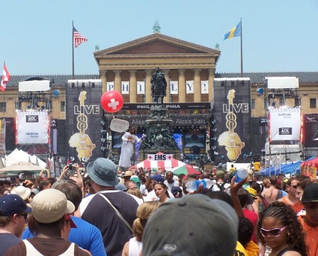 "Live 8" main stage.